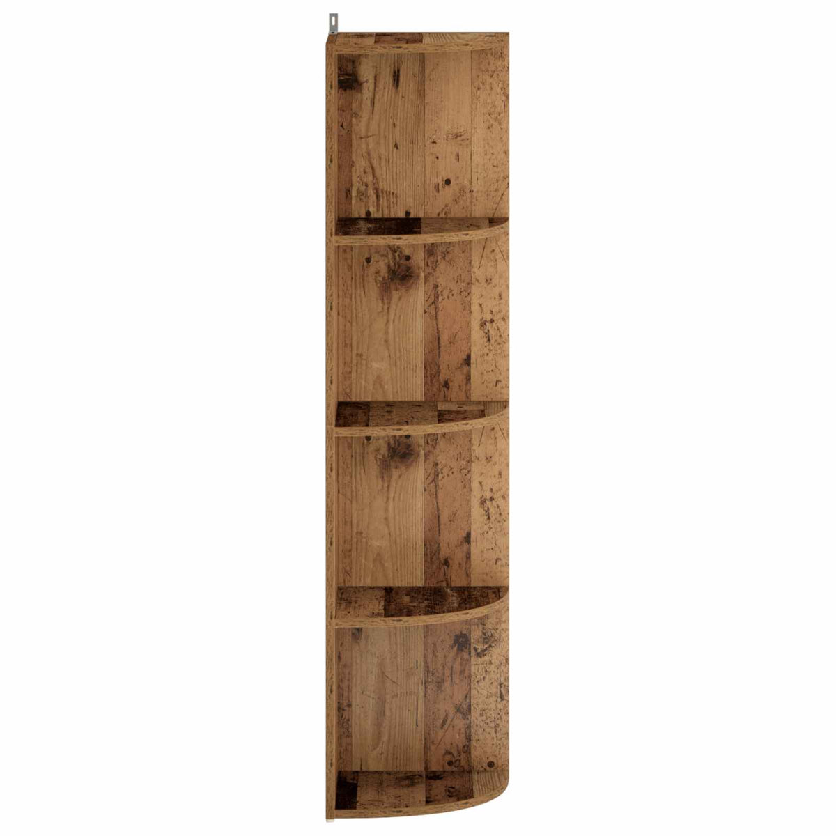 Corner Shelf 4-Tier 31.5 x 31 x 130 cm Engineered Wood Old Wood