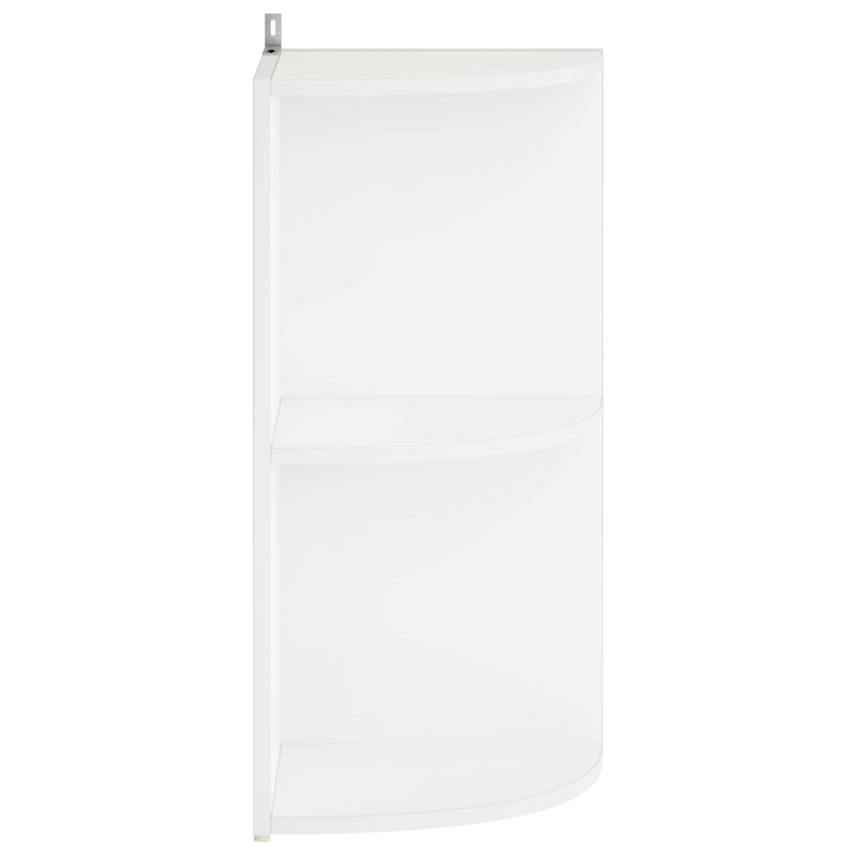 Corner Shelf 2-Tier 31.5 x 31 x 66 cm Engineered Wood White