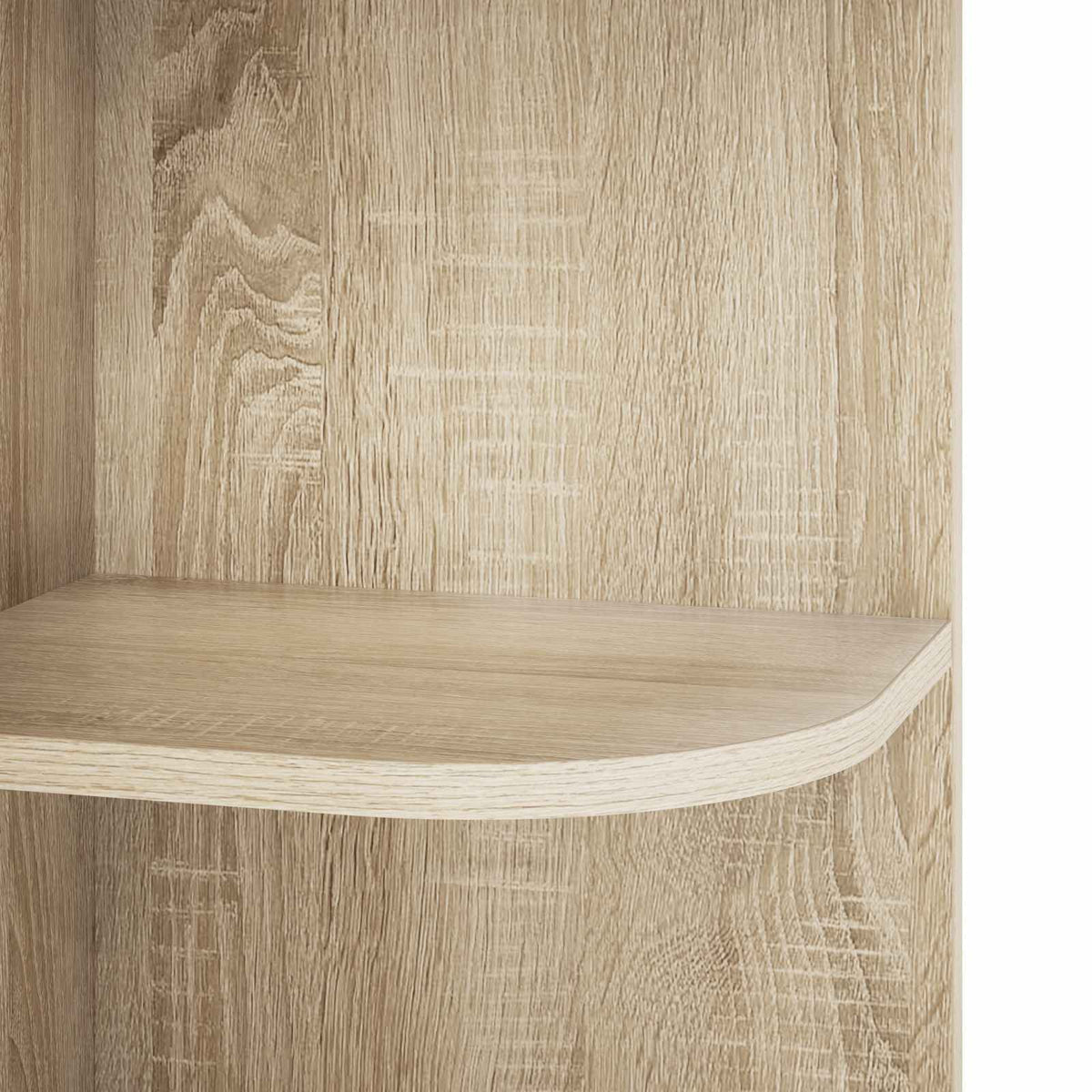 Corner Shelf 2-Tier 31.5 x 31 x 66 cm Engineered Wood