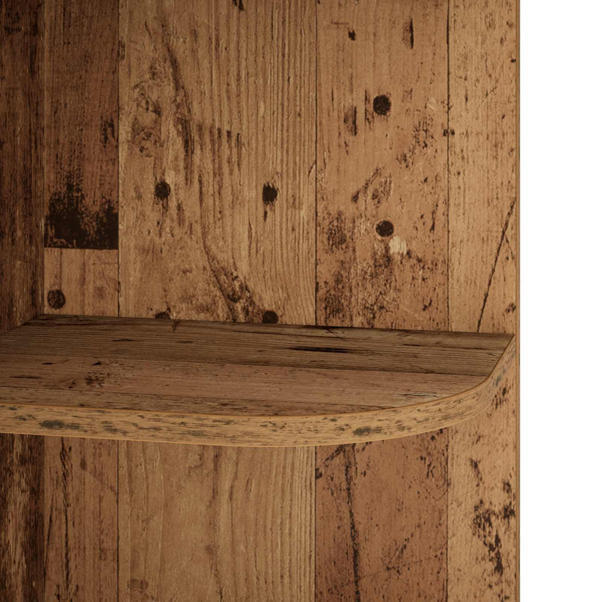 Corner Shelf 2-Tier 31.5 x 31 x 66 cm Engineered Wood Old Wood