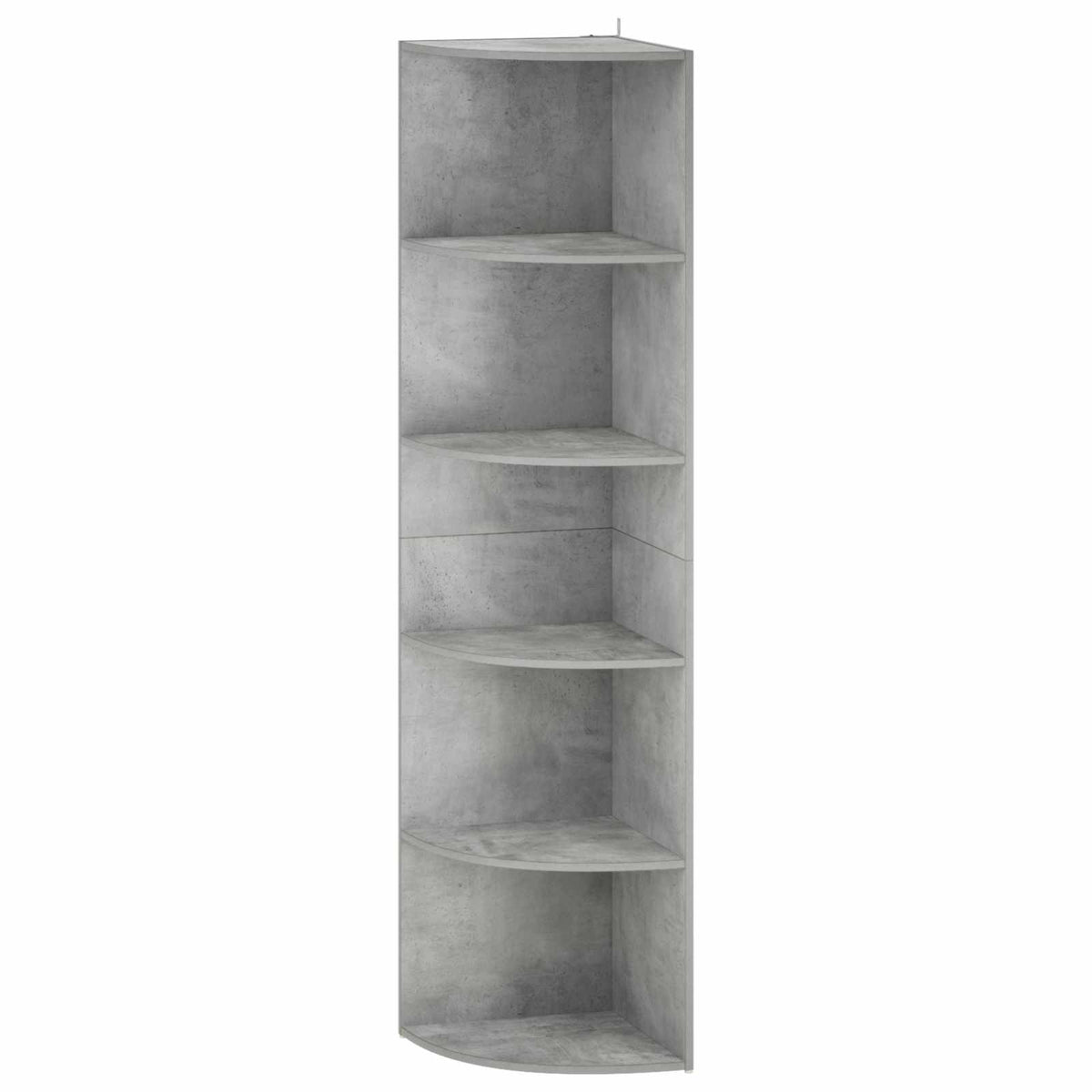 Corner Shelf 5-Tier 41.5 x 41.5 x 178 cm Engineered Wood