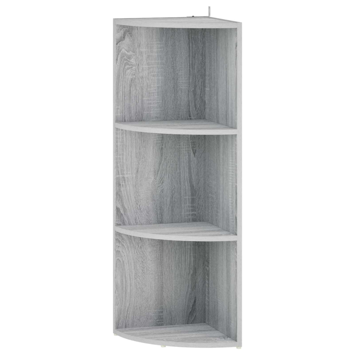 Corner Shelf 3-Tier 41.5 x 41.5 x 107.5 cm Engineered Wood