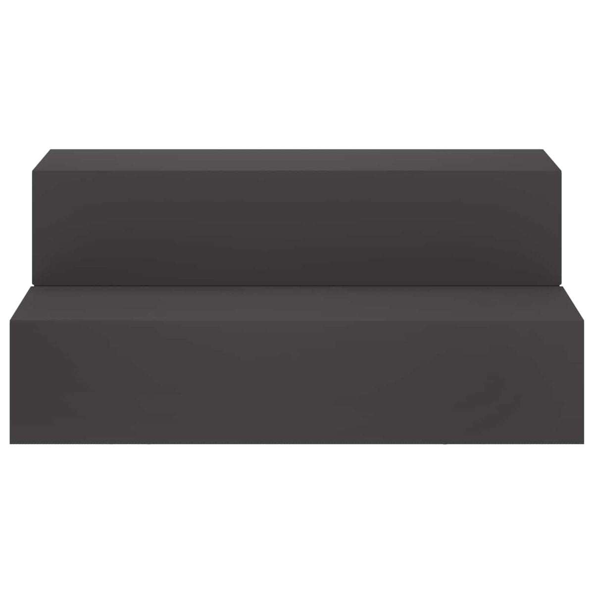 2-Step Garden Stairs 80.5 x 56.5 x 34 cm Steel Black