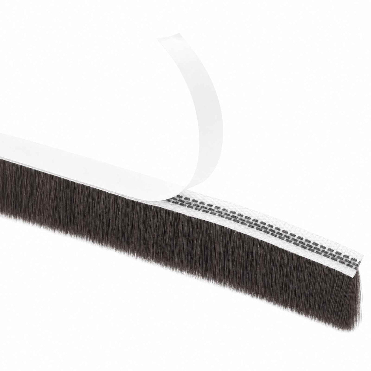 Self-Adhesive Door Brush Seal 25 m PP Brown