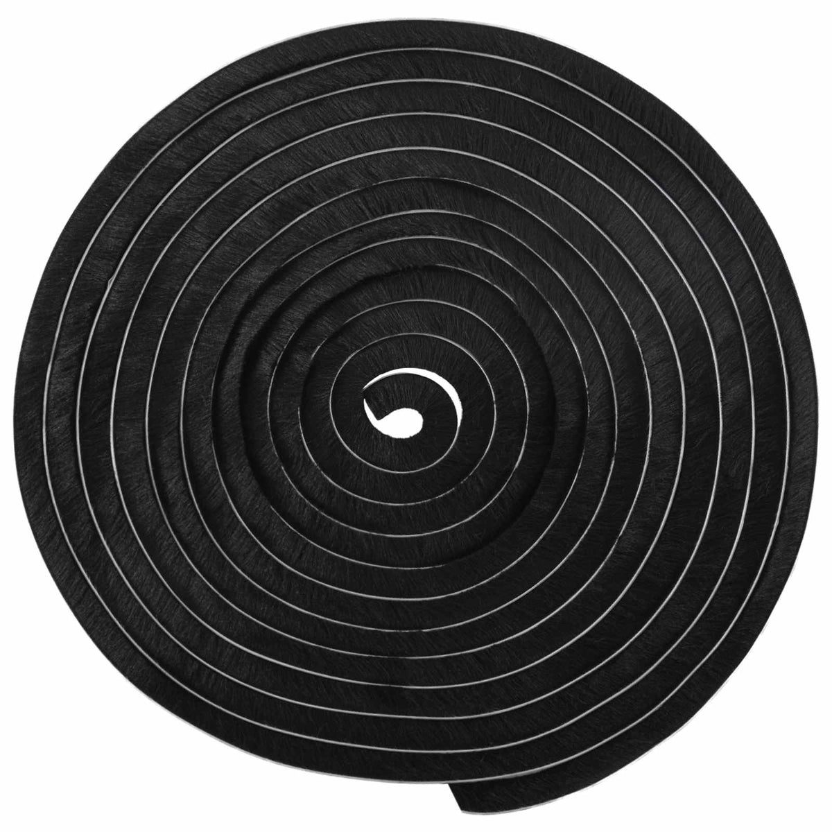 Self-Adhesive Door Brush Seal 25 m PP Black
