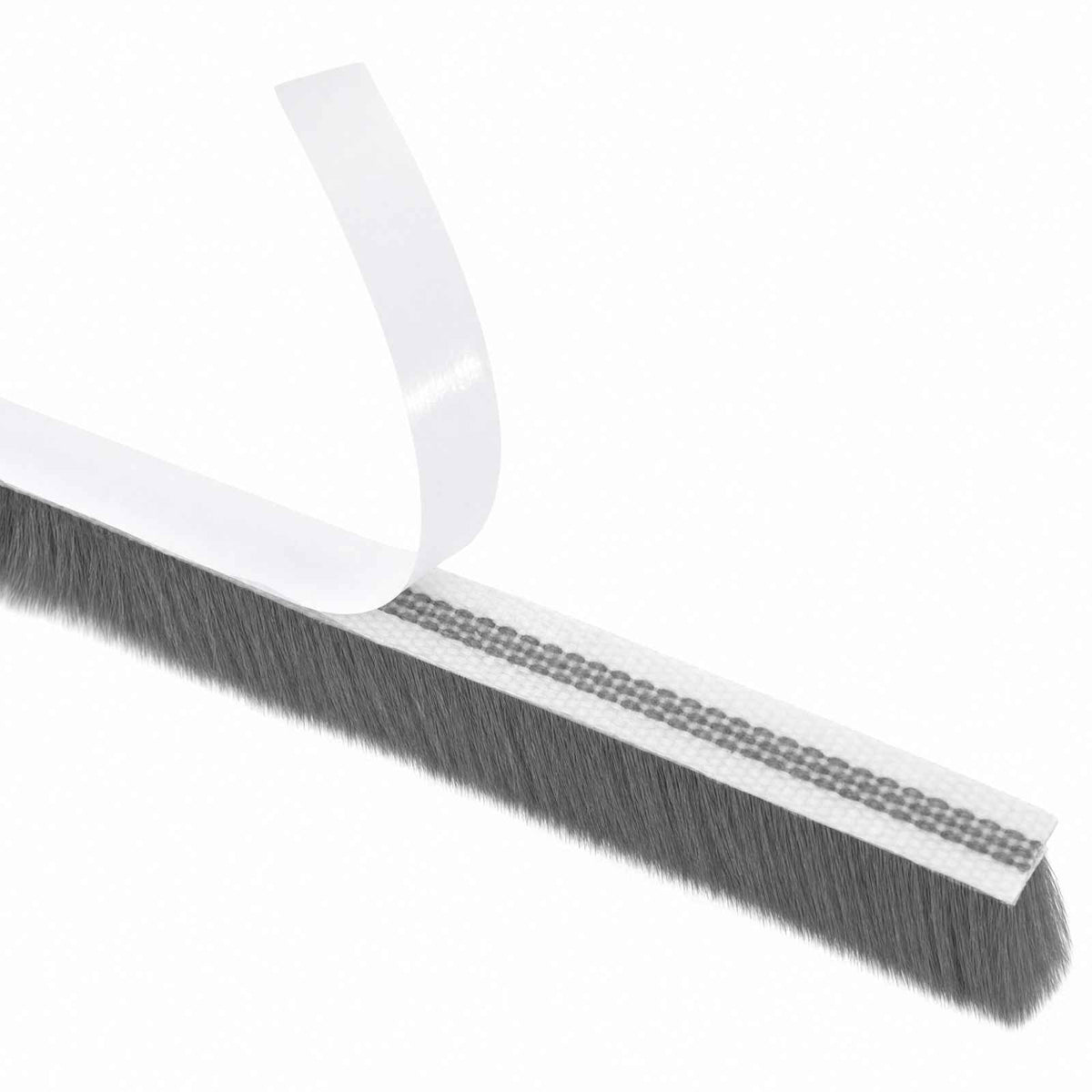 Self-Adhesive Door Brush Seal 25 m PP Grey