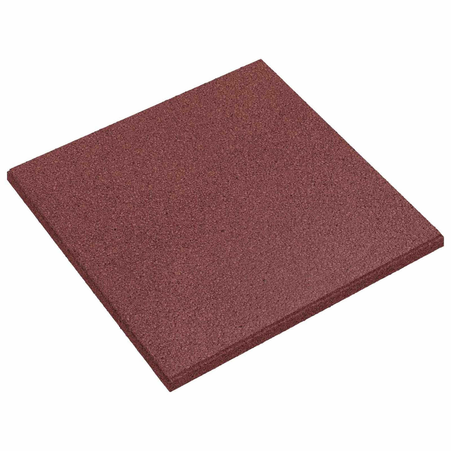 Fall Protection Tiles 18 pcs Red 50 x 50 cm Rubber