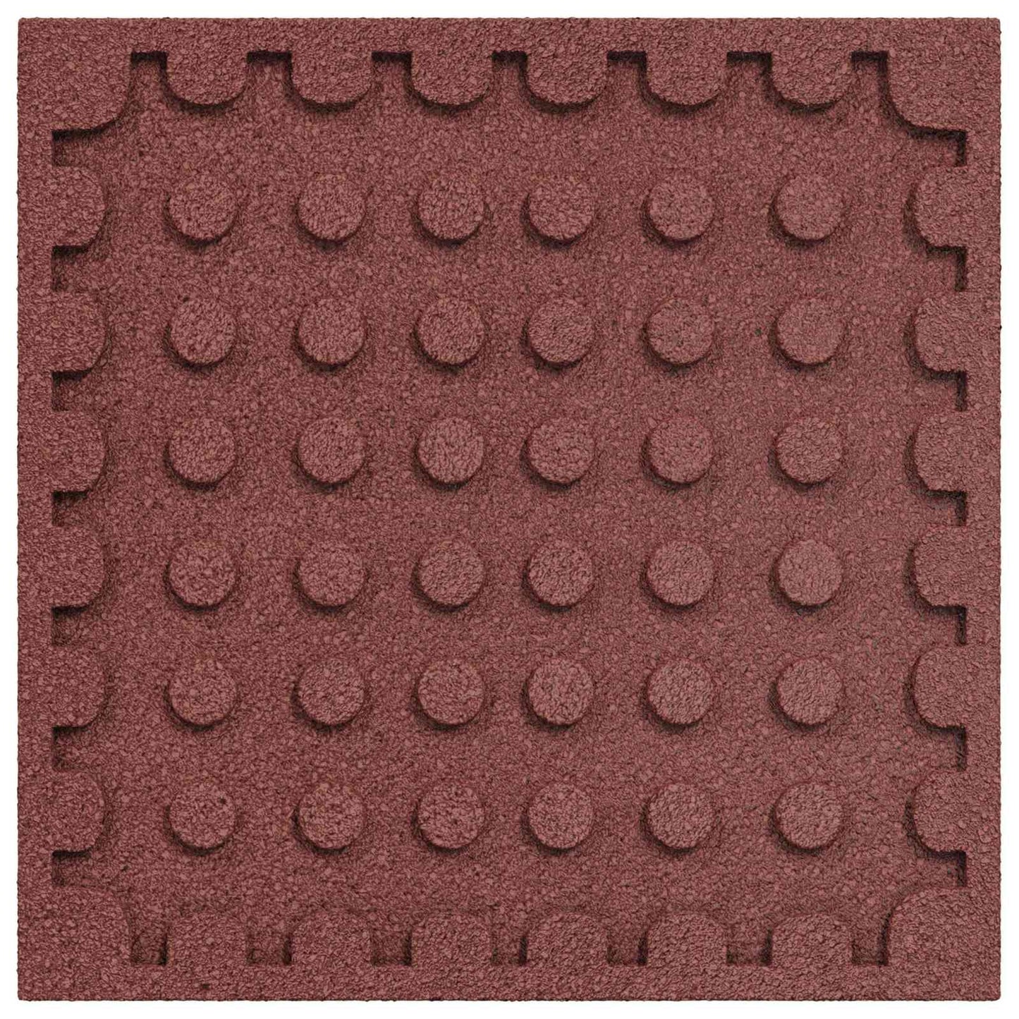 Fall Protection Tiles 18 pcs Red 50 x 50 cm Rubber