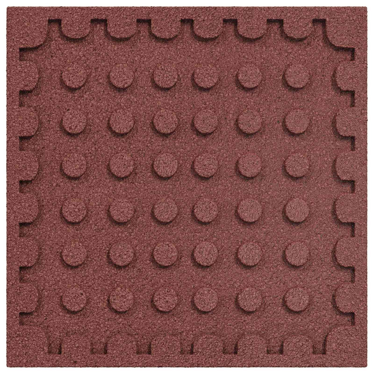 Fall Protection Tiles 24 pcs Red 50 x 50 cm Rubber