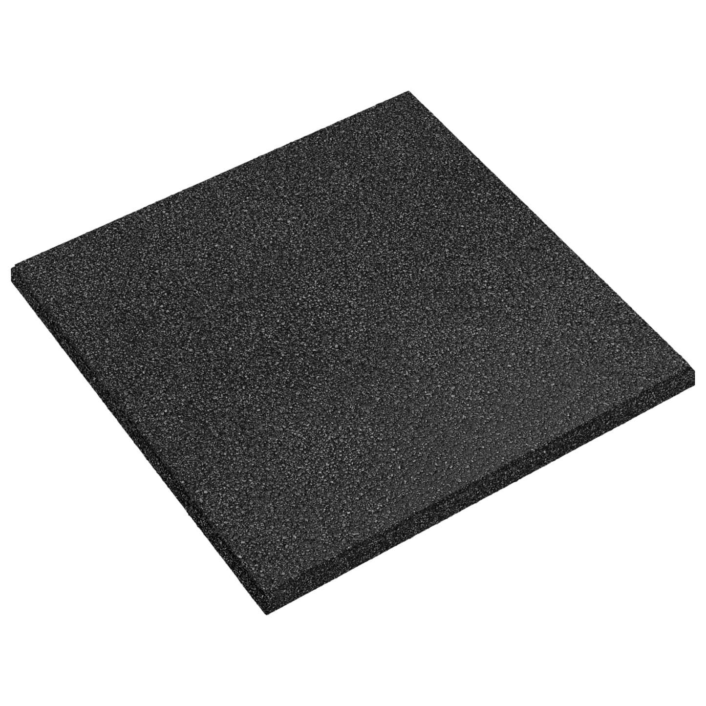 Fall Protection Tiles 12 pcs Black 50 x 50 cm Rubber