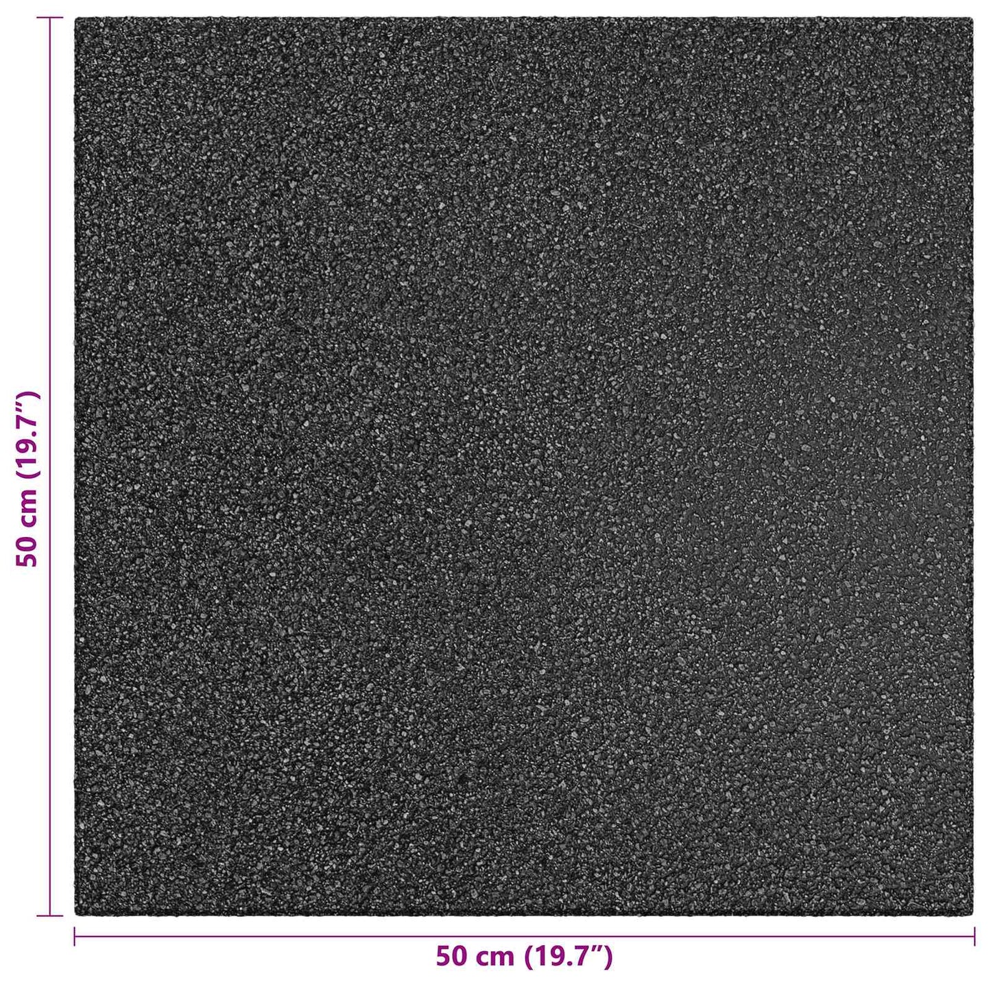 Fall Protection Tiles 12 pcs Black 50 x 50 cm Rubber