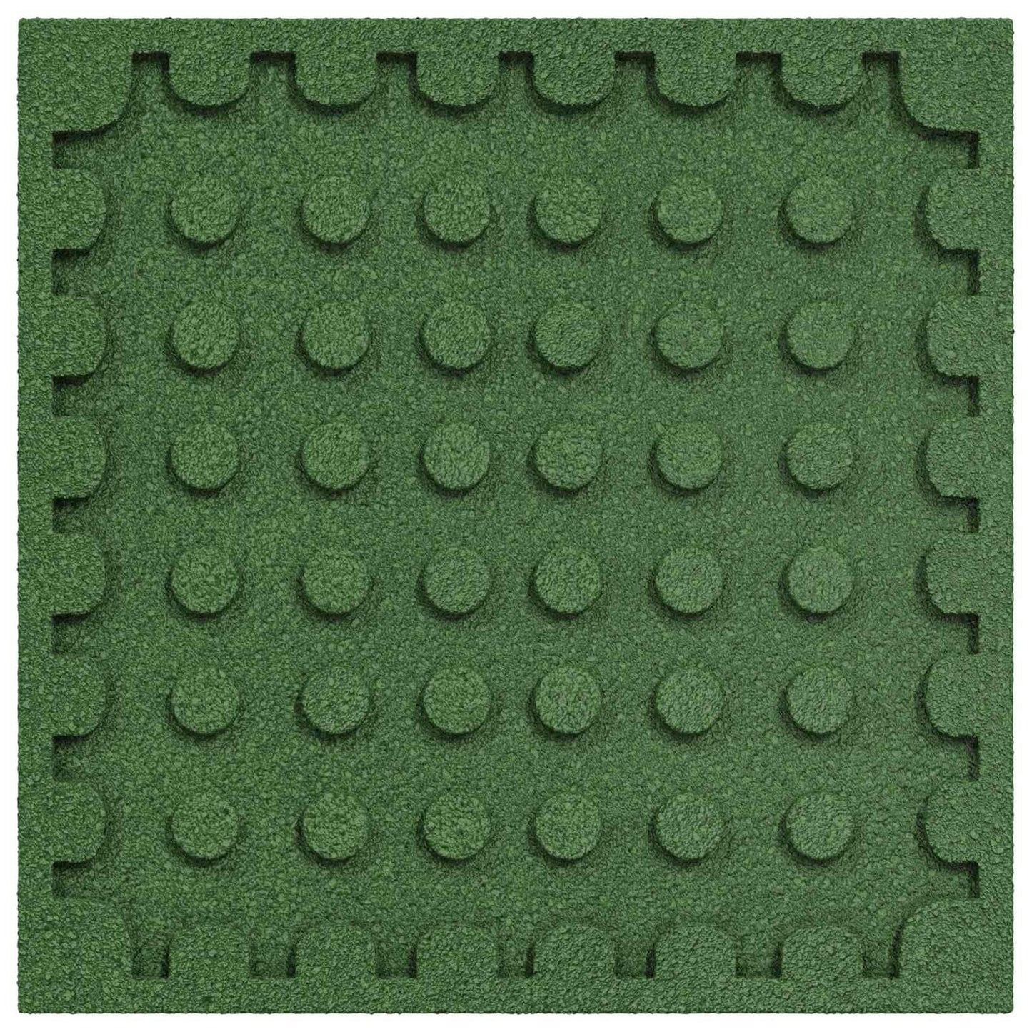Fall Protection Tiles 18 pcs Green 50 x 50 cm Rubber