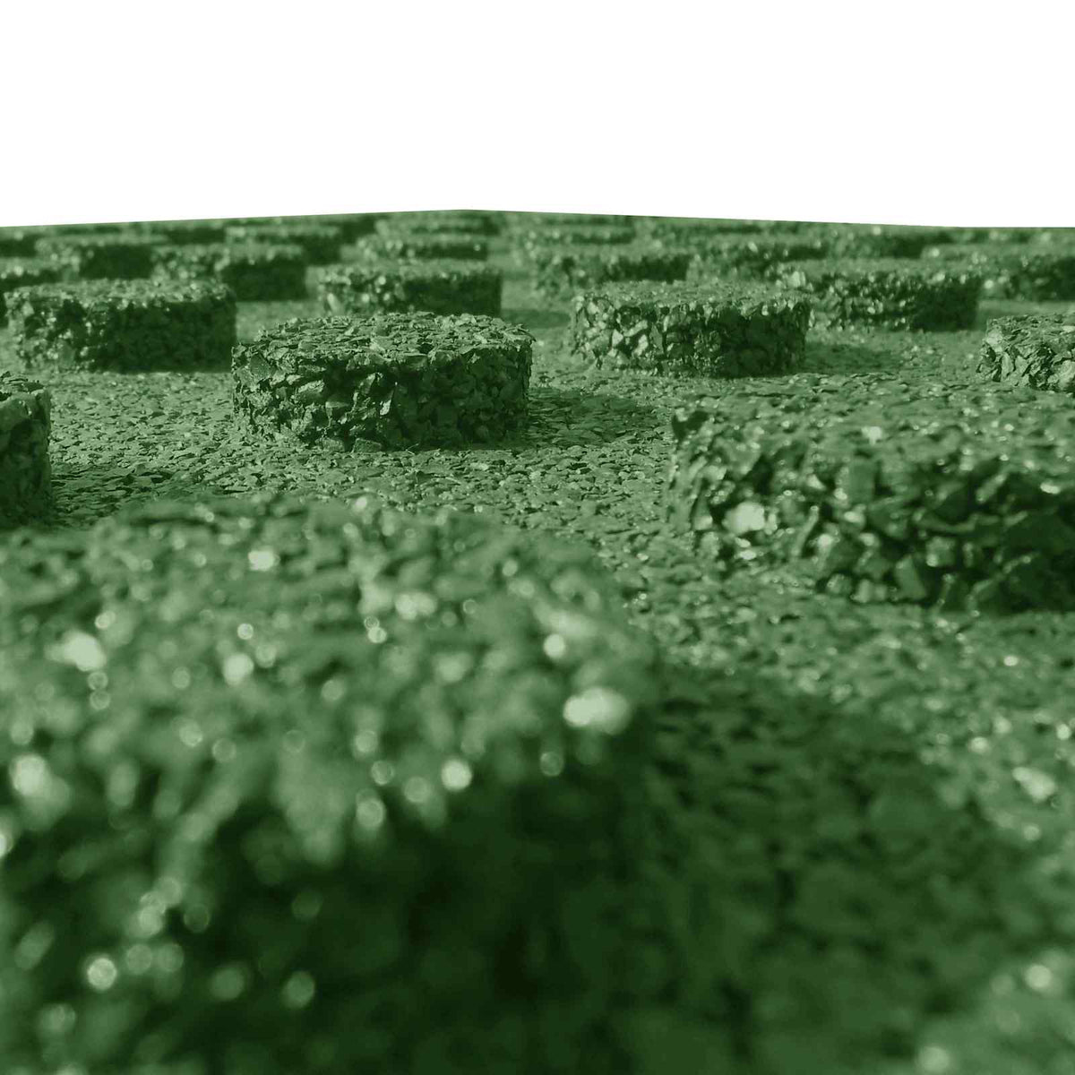 Fall Protection Tiles 24 pcs Green 50 x 50 cm Rubber