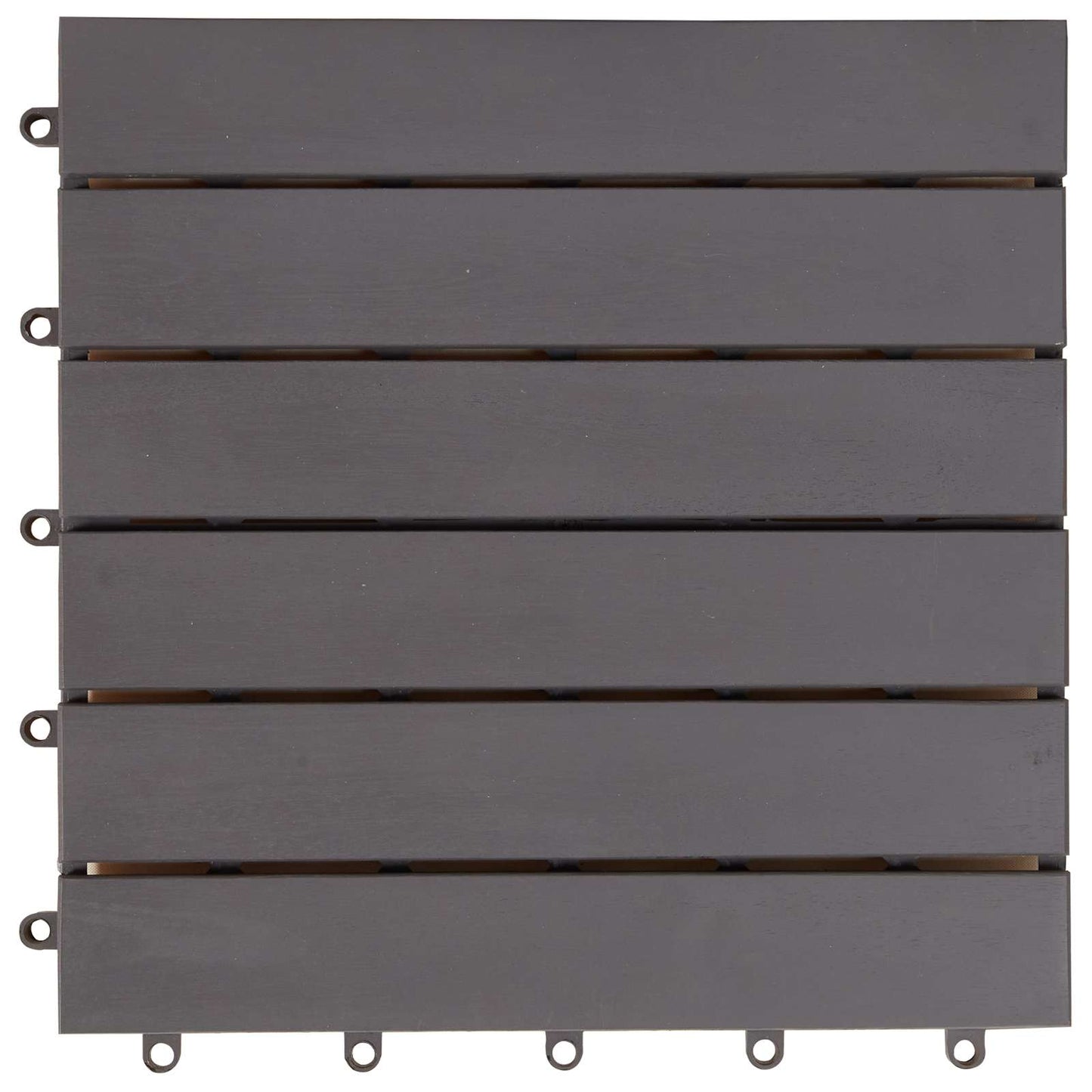 Decking Tile 30 pcs Grey 30 x 30 cm Acacia Hardwood