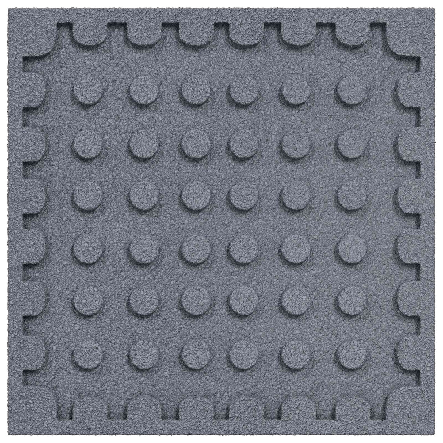 Fall Protection Tiles 18 pcs Grey 50 x 50 cm Rubber