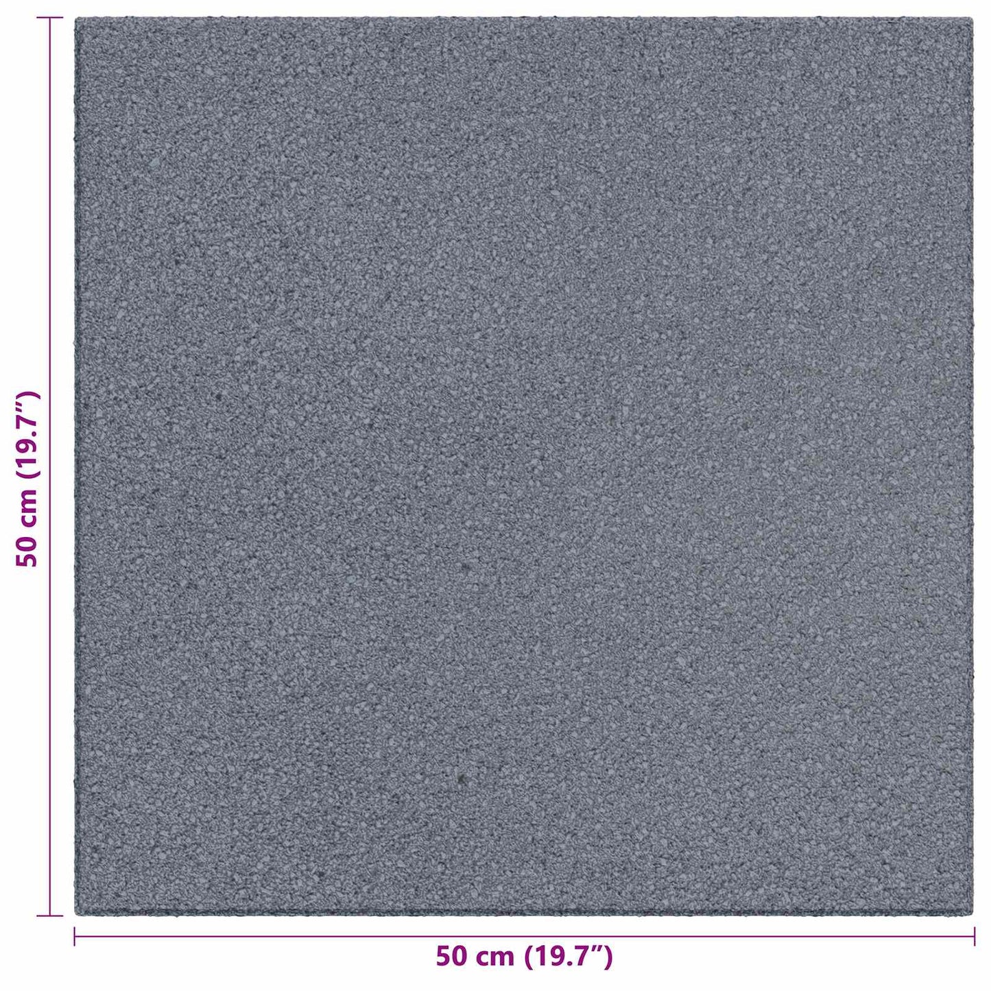 Fall Protection Tiles 24 pcs Grey 50 x 50 cm Rubber