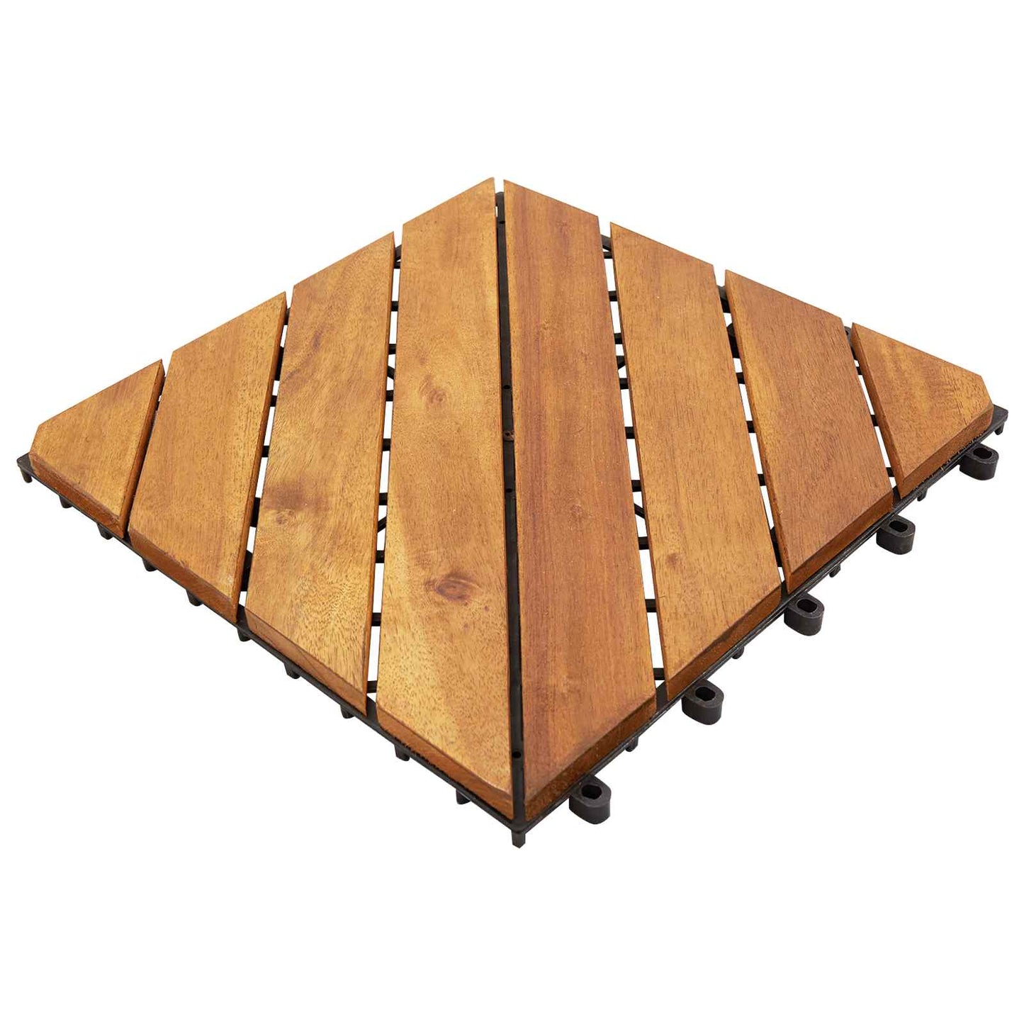 Decking Tile 30 pcs Brown 30 x 30 cm Acacia Hardwood