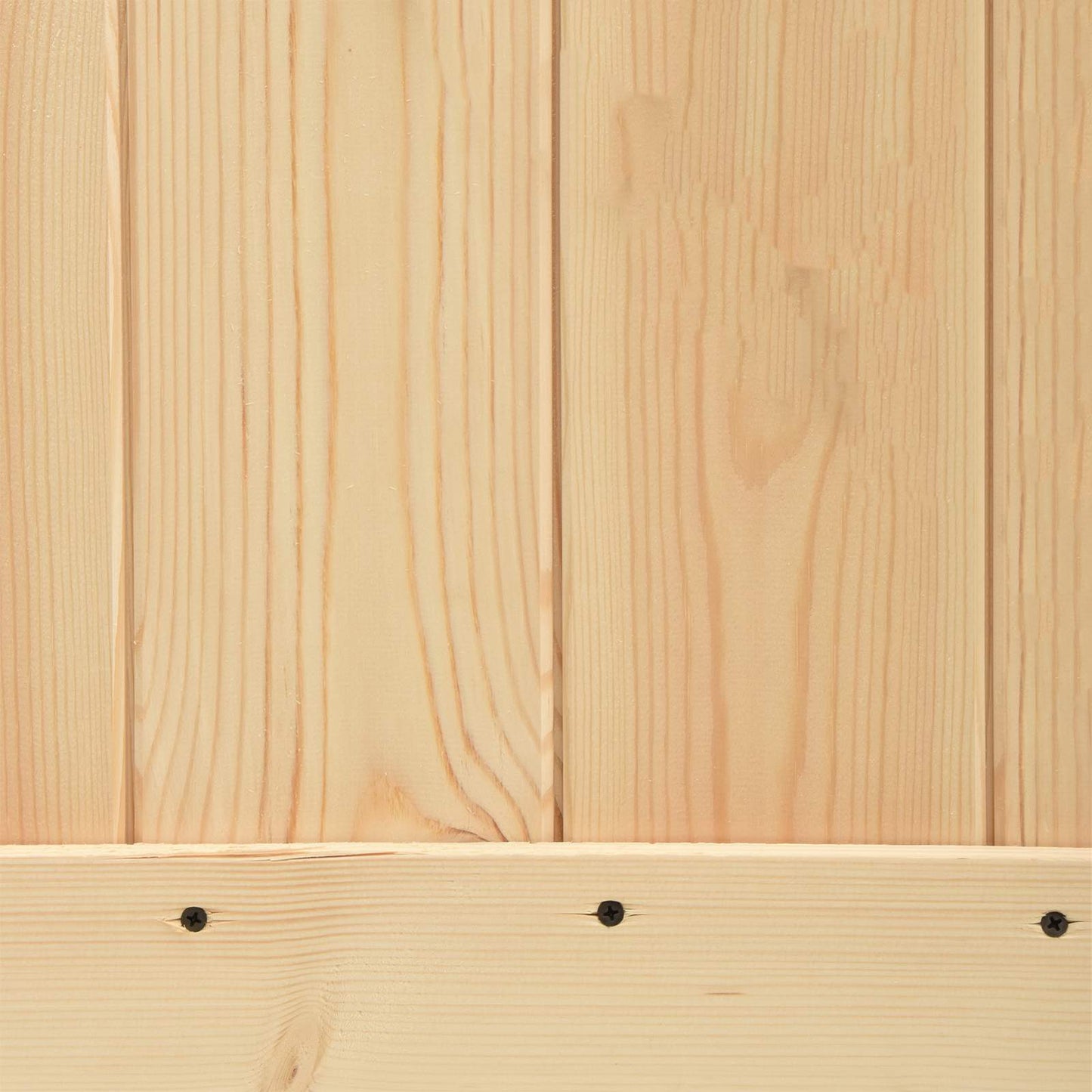 Sliding Door Natural and White 90 x 210 cm Solid Pine Wood