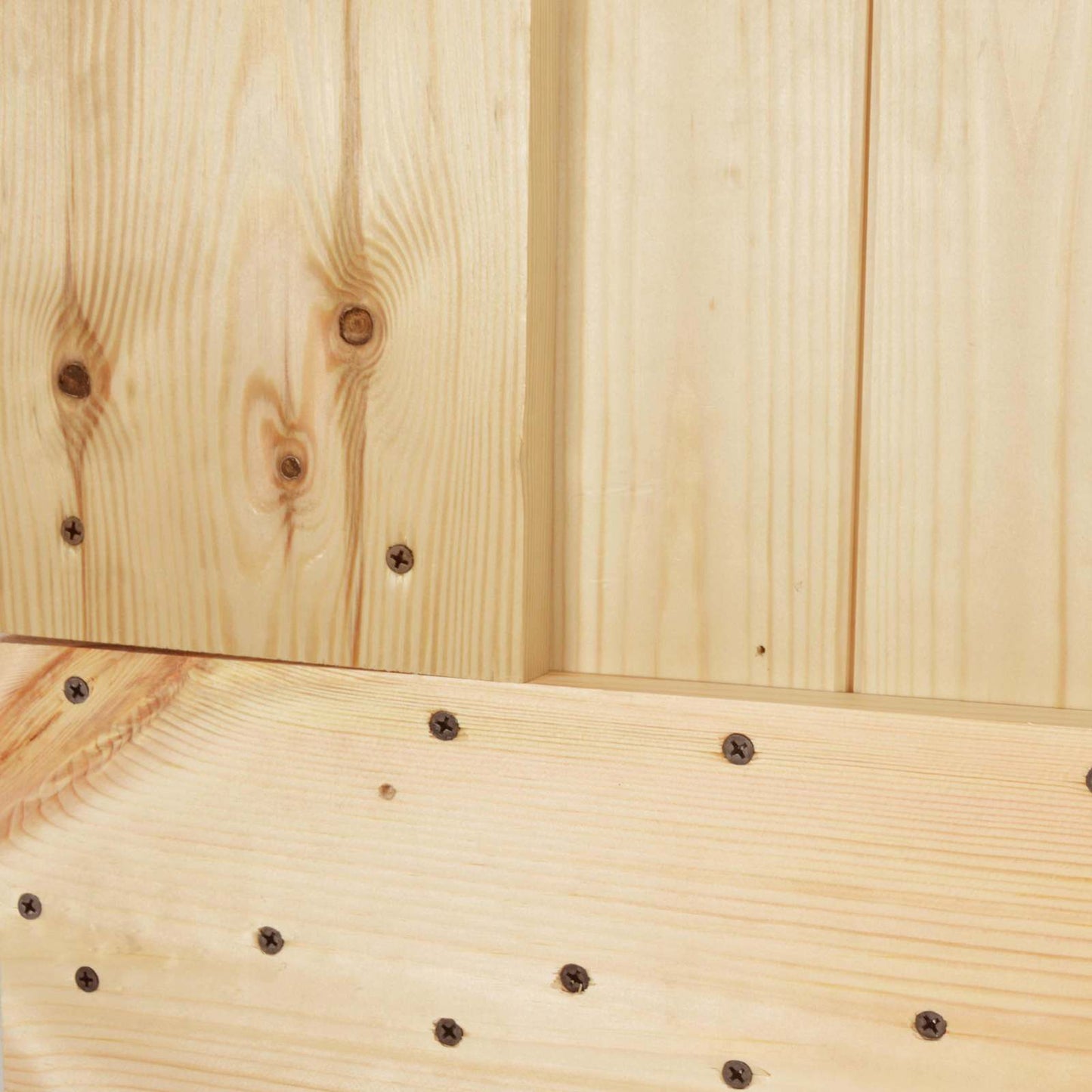 Sliding Door Natural and Black 70 x 210 cm Solid Pine Wood