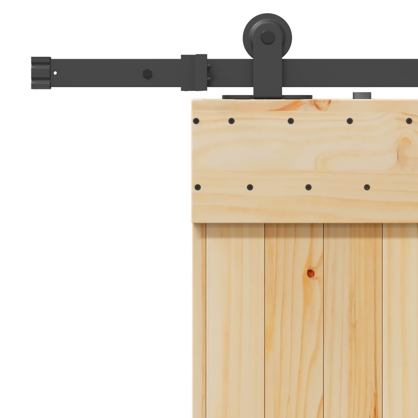 Sliding Door NARVIK Natural and Black 70 x 210 cm (213.5 cm)