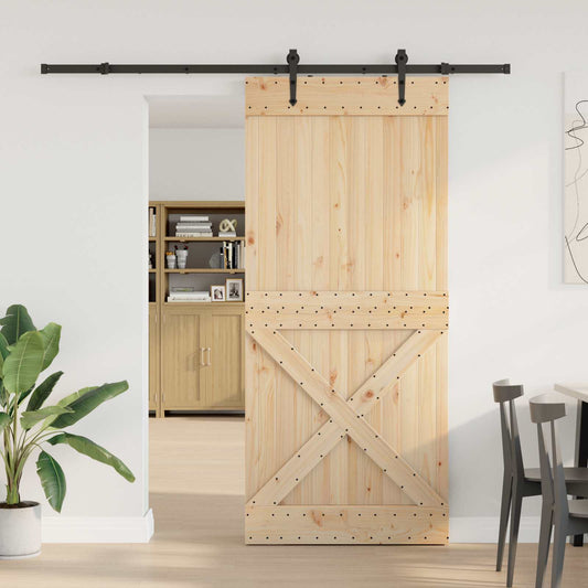 Sliding Door NARVIK Natural and Black