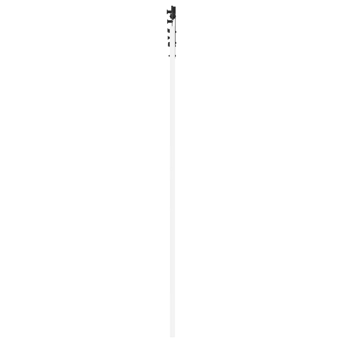 Sliding Door White and Black 83 x 232 cm Solid Pine Wood