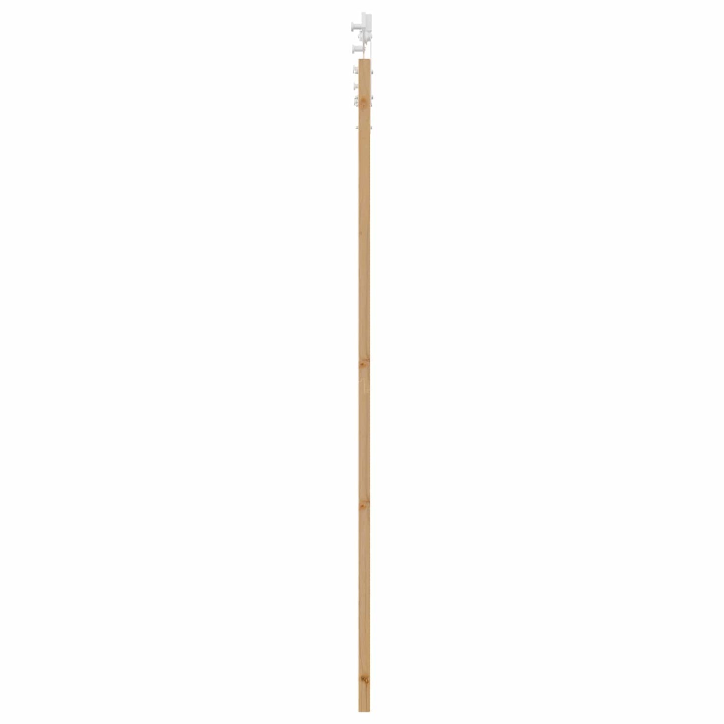 Sliding Door Natural and White 86 x 211 cm Solid Pine Wood