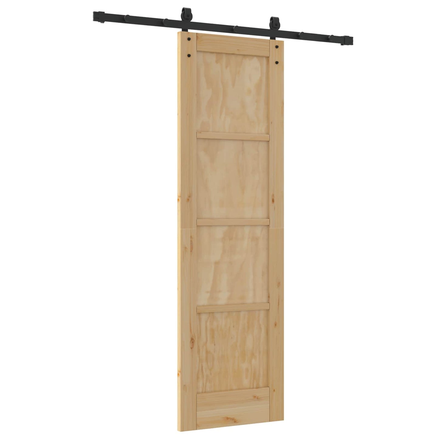 Sliding Door Natural 61 x 198.5 cm Solid Pine Wood