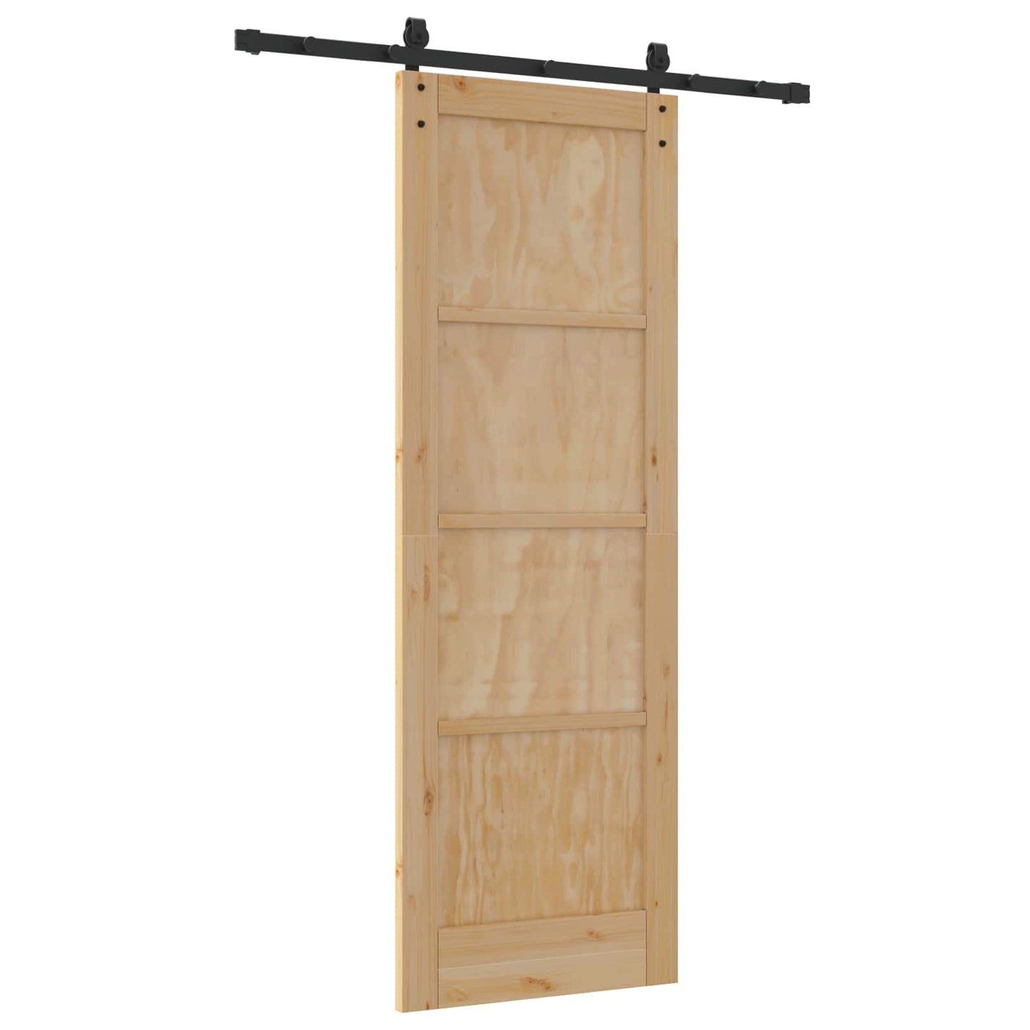 Sliding Door Natural 73.5 x 211 cm Solid Pine Wood