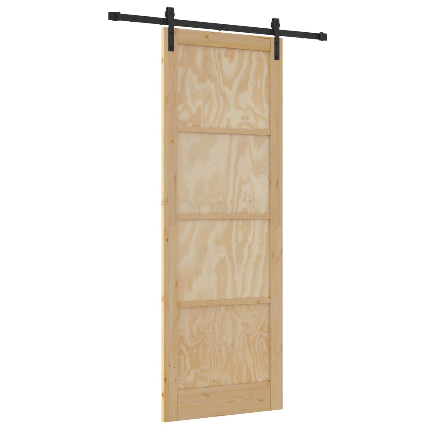 Sliding Door Natural 83 x 232 cm Solid Pine Wood