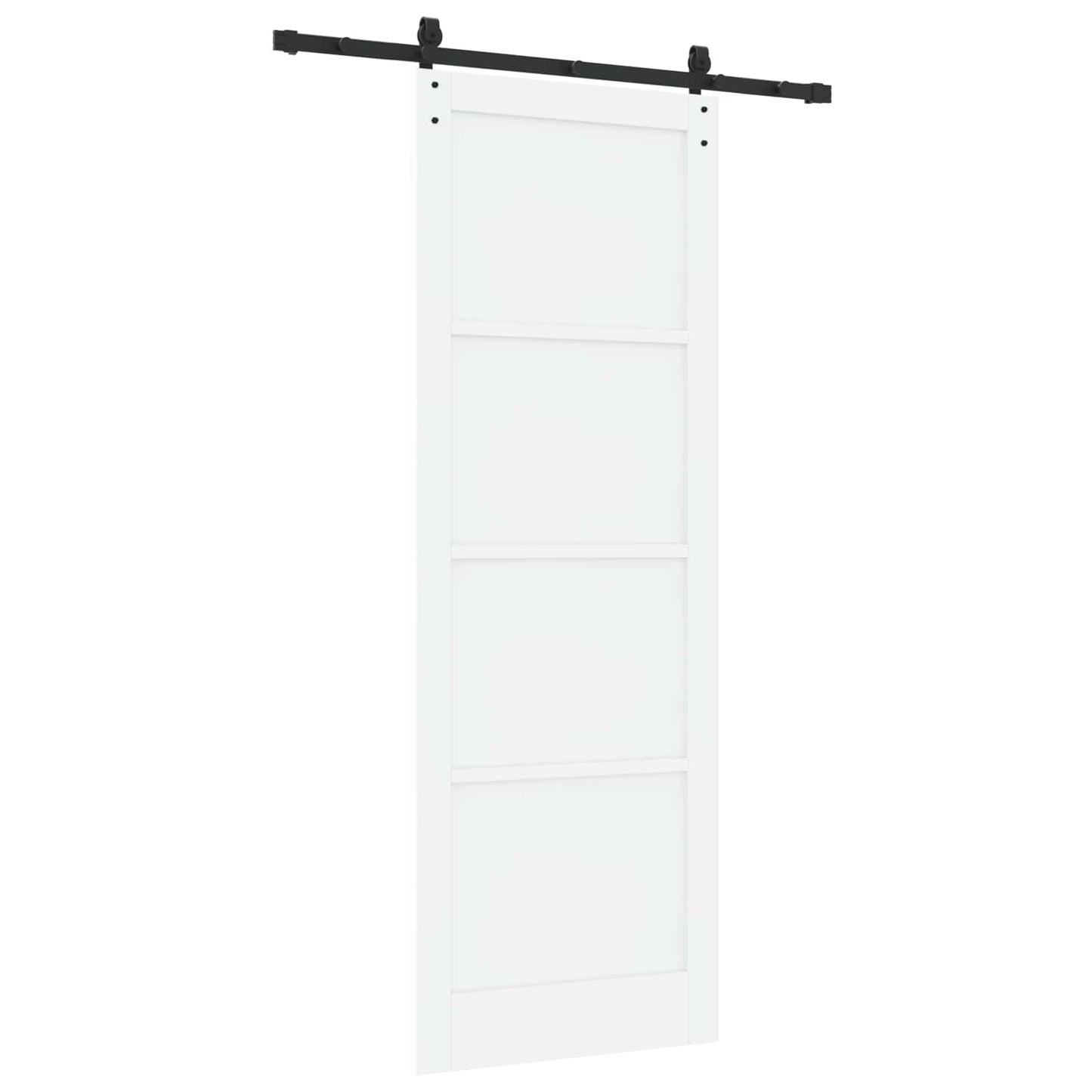 Sliding Door White 83 x 232 cm Solid Pine Wood