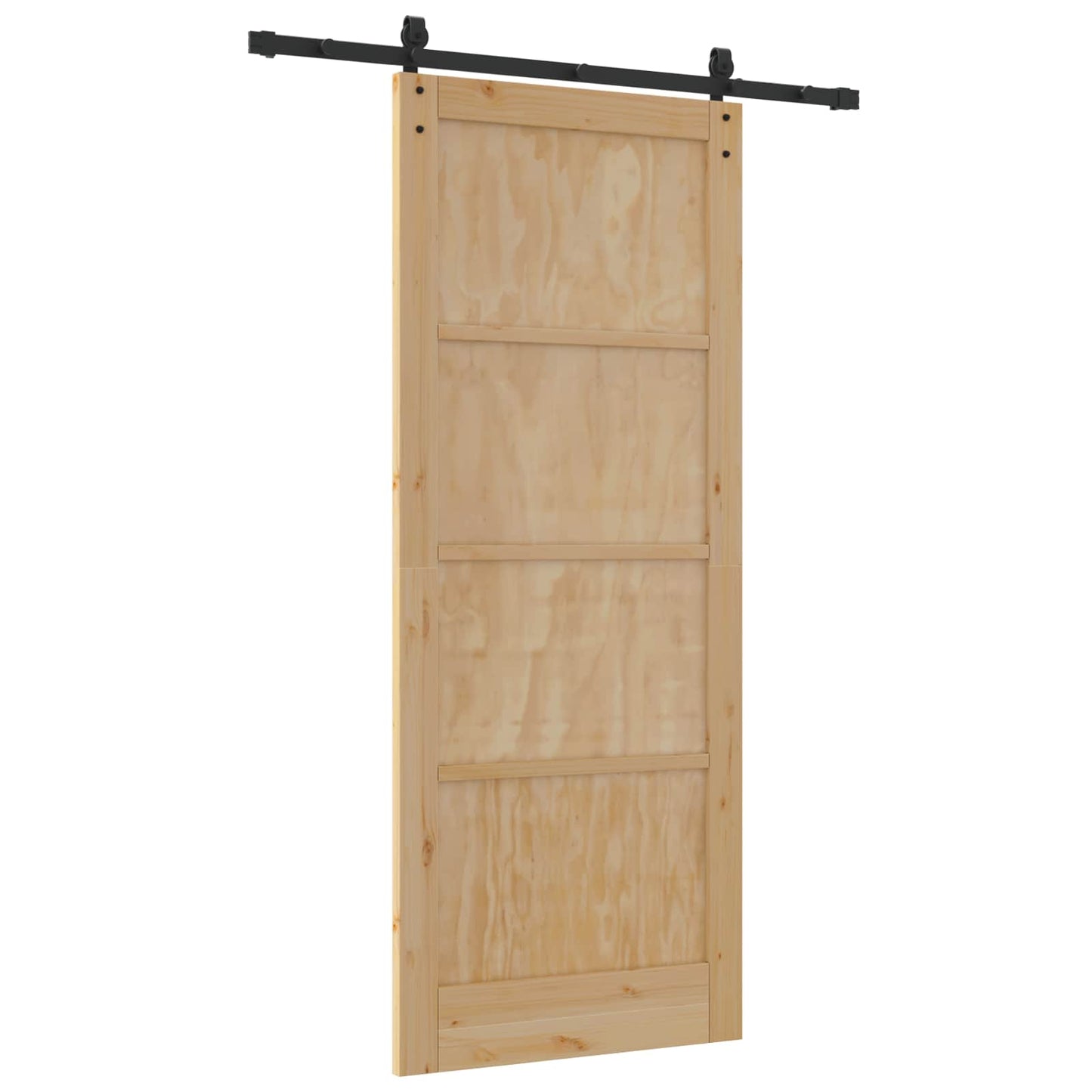 Sliding Door Natural 86 x 211 cm Solid Pine Wood
