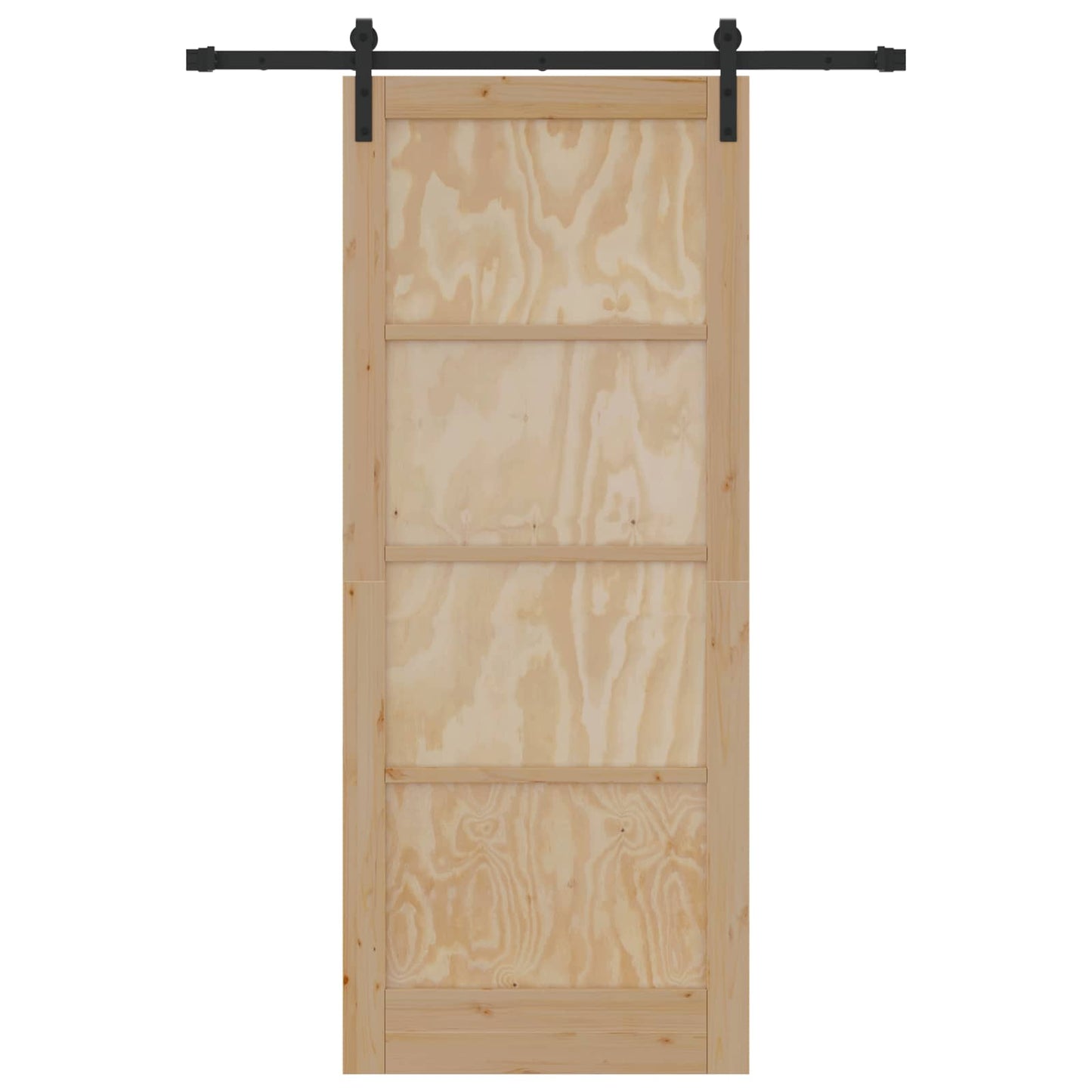 Sliding Door Natural 86 x 211 cm Solid Pine Wood