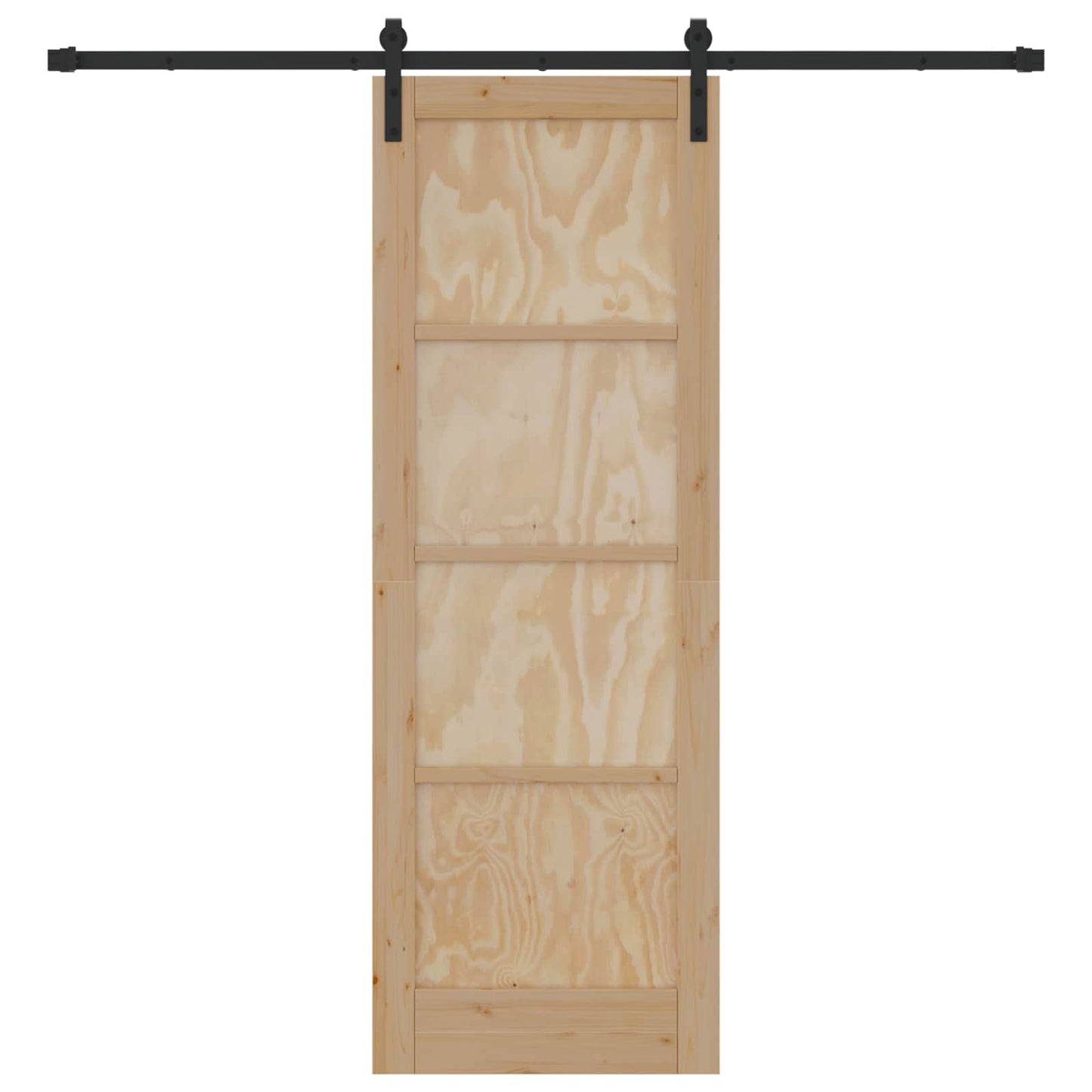 Sliding Door Natural 73.5 x 211 cm Solid Pine Wood