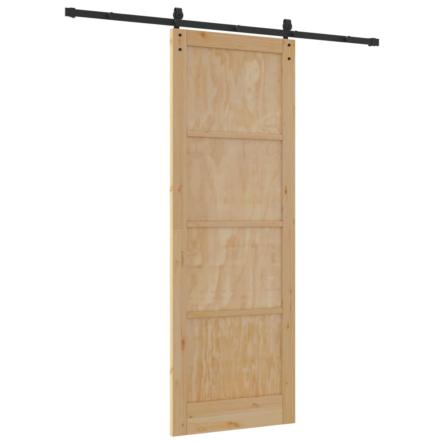 Sliding Door Natural 83 x 232 cm Solid Pine Wood