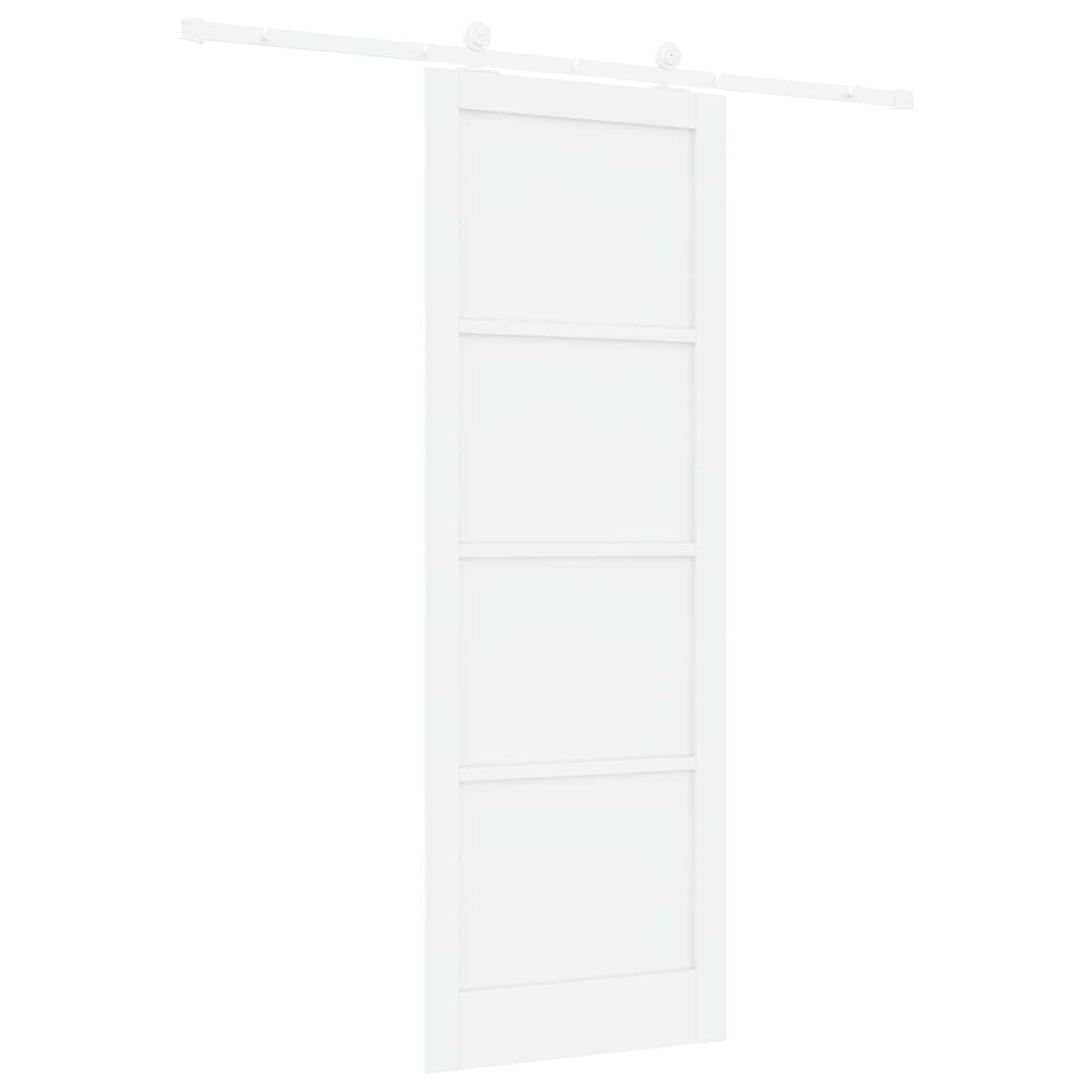 Sliding Door White 83 x 232 cm Solid Pine Wood