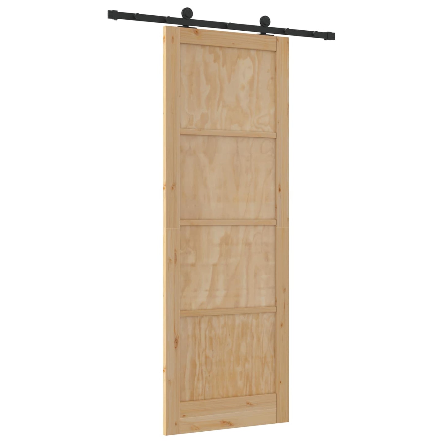 Sliding Door ORKDAL Natural 83 x 232 cm Solid Pine Wood