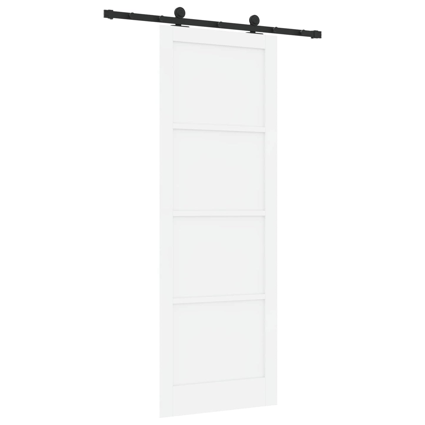 Sliding Door ORKDAL White 83 x 232 cm Solid Pine Wood