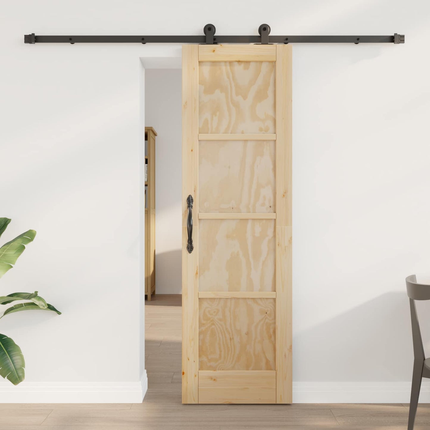 Sliding Door ORKDAL Natural 61 x 198.5 cm Solid Pine Wood
