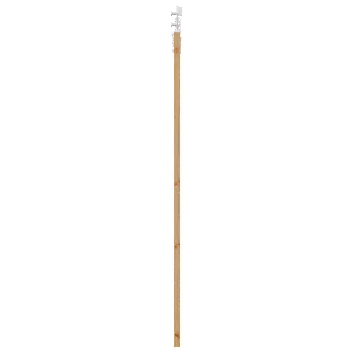 Sliding Door Natural and White 61 x 198.5 cm Solid Pine Wood