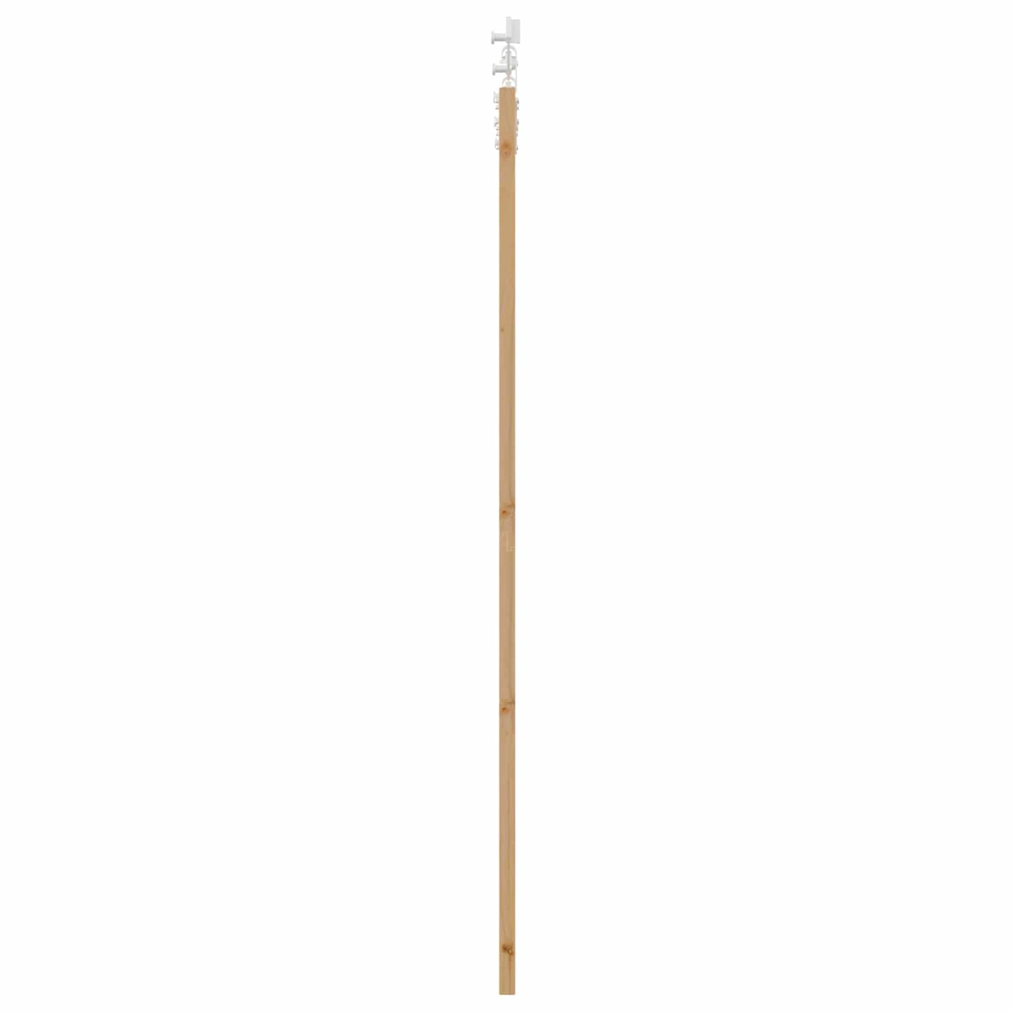 Sliding Door Natural and White 73.5 x 211 cm Solid Pine Wood