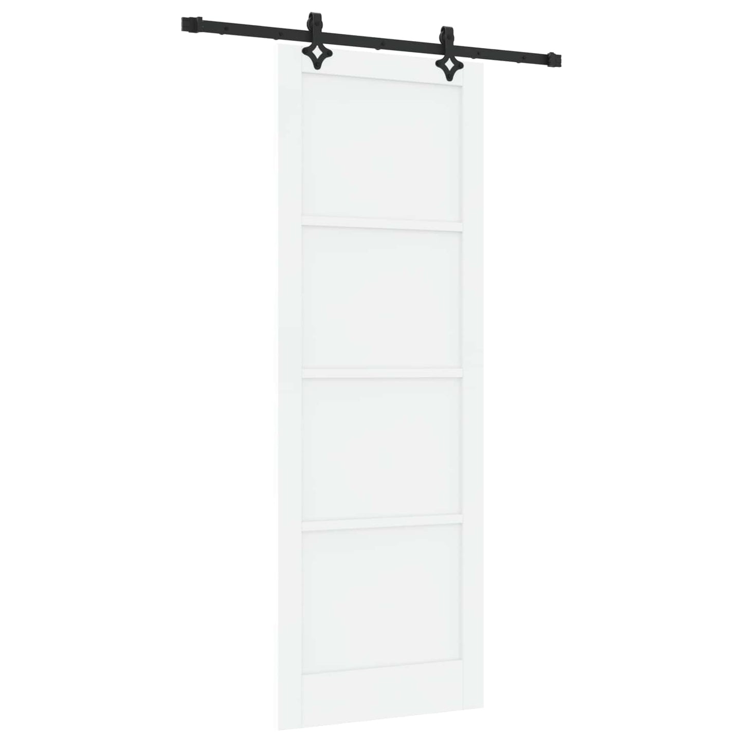 Sliding Door ORKDAL White 83 x 232 cm Solid Pine Wood