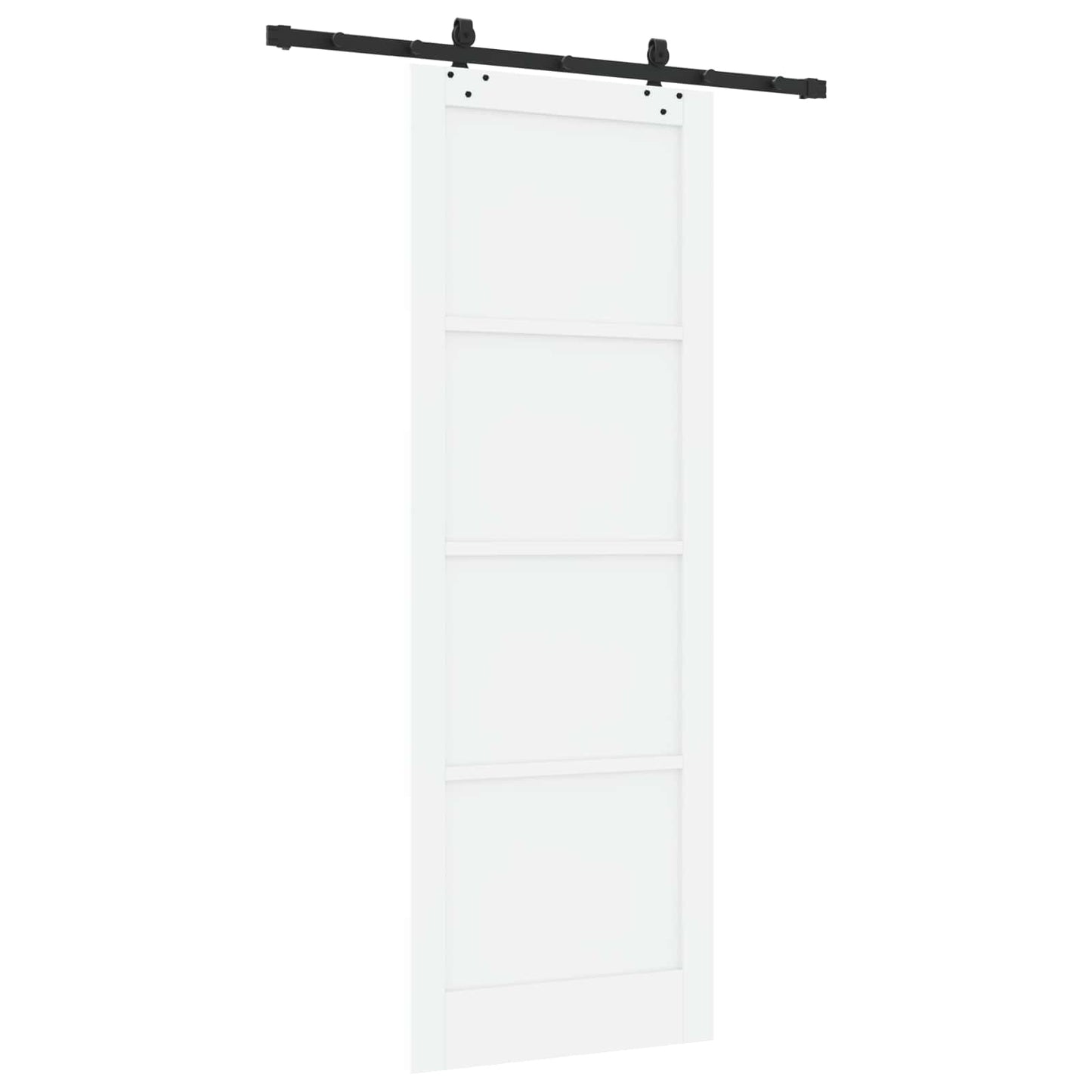 Sliding Door ORKDAL White 83 x 232 cm Solid Pine Wood