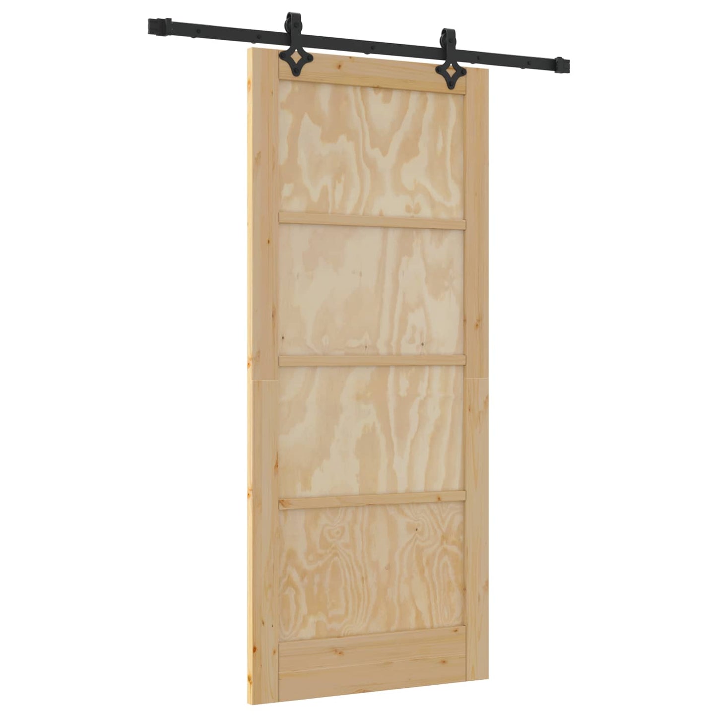 Sliding Door ORKDAL 86 x 198.5 cm Solid Pine Wood Natural