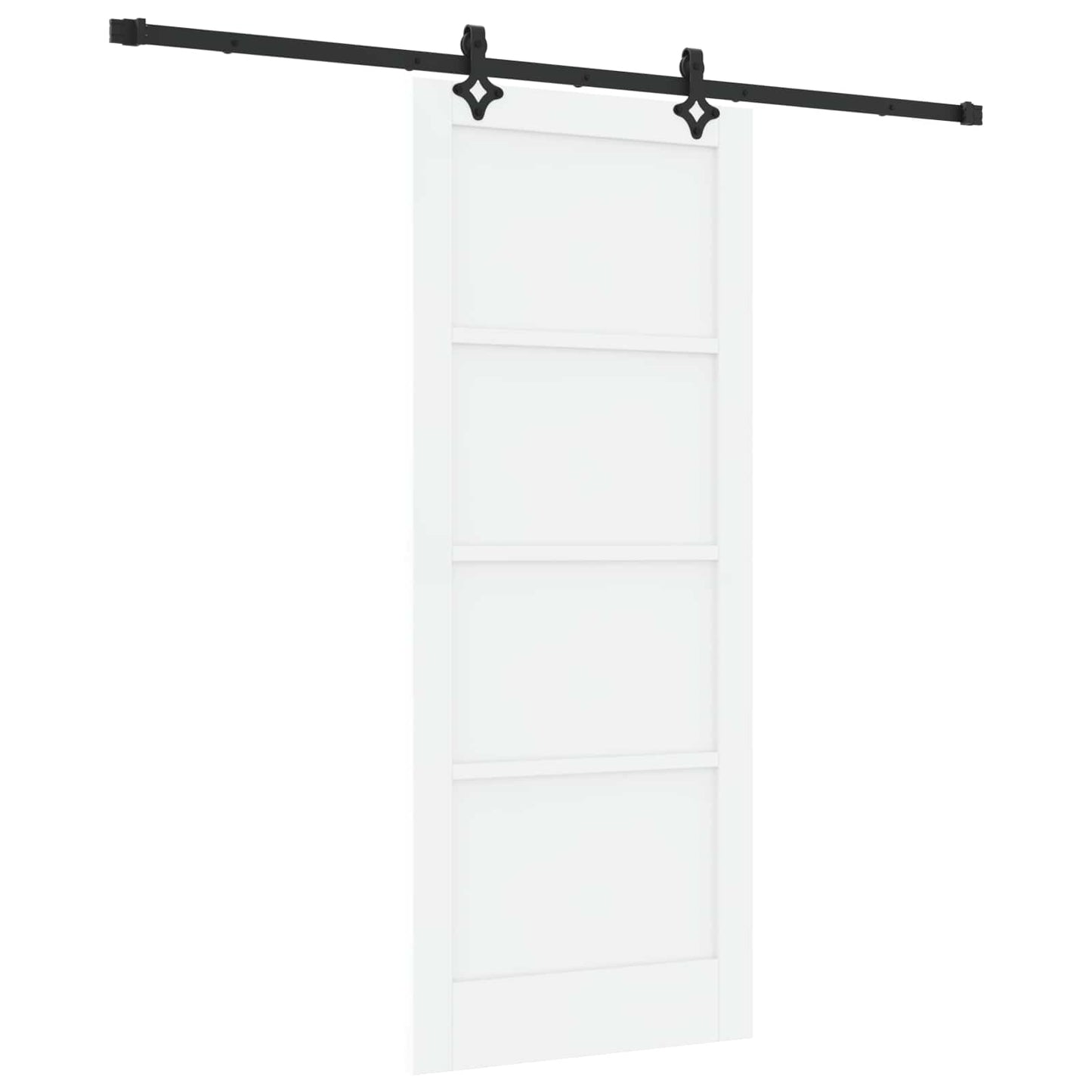 Sliding Door ORKDAL White 83 x 202 cm Solid Pine Wood