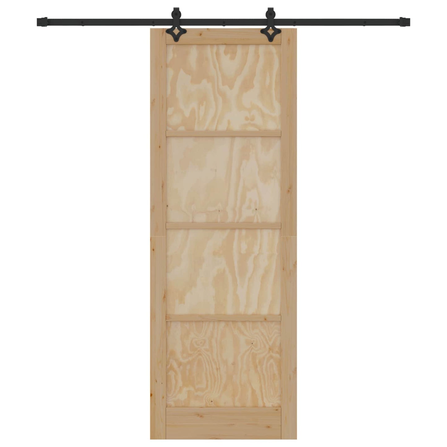 Sliding Door ORKDAL Natural 83 x 232 cm Solid Pine Wood