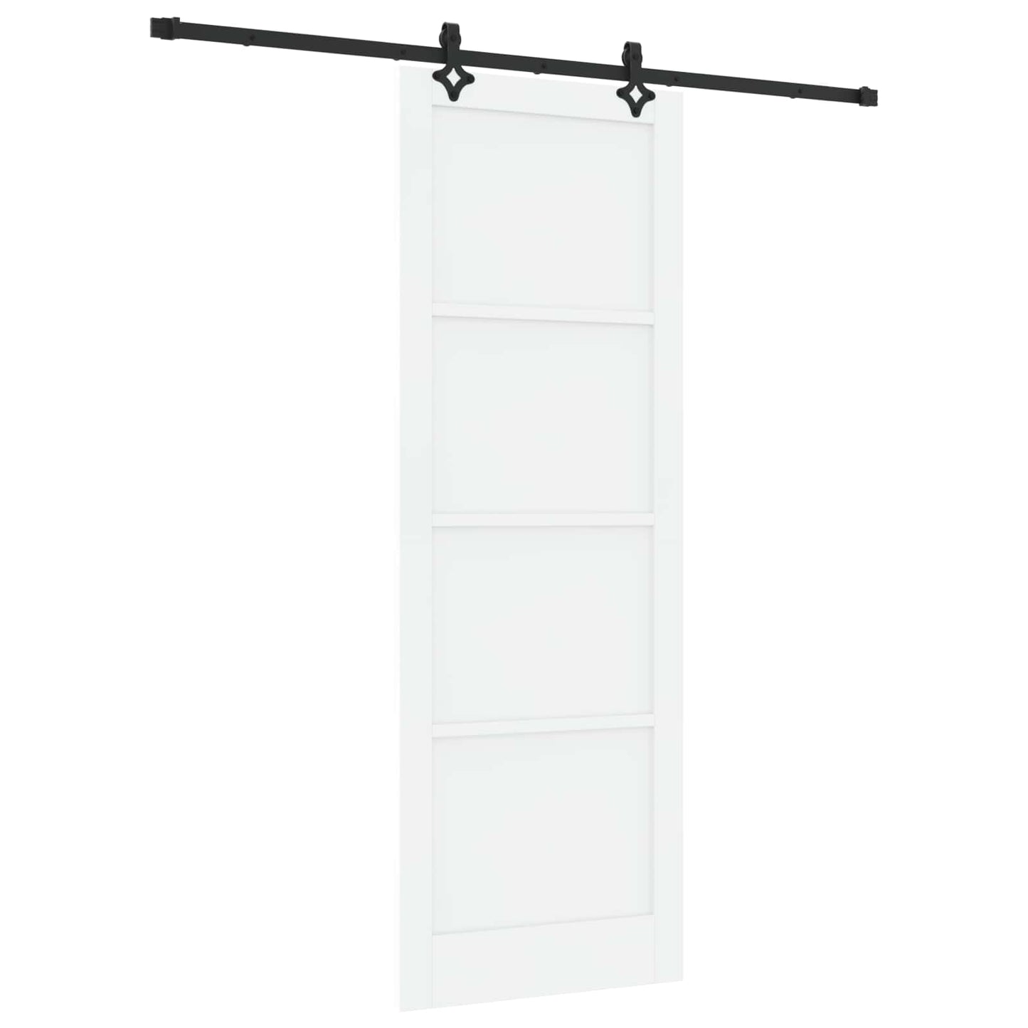 Sliding Door ORKDAL White 83 x 232 cm Solid Pine Wood