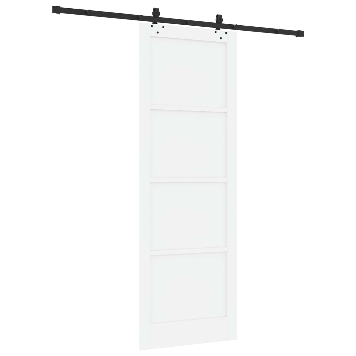 Sliding Door ORKDAL White 83 x 232 cm Solid Pine Wood
