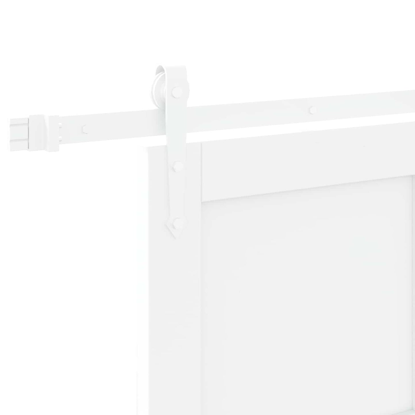Sliding Door ORKDAL White 83 x 232 cm Solid Pine Wood
