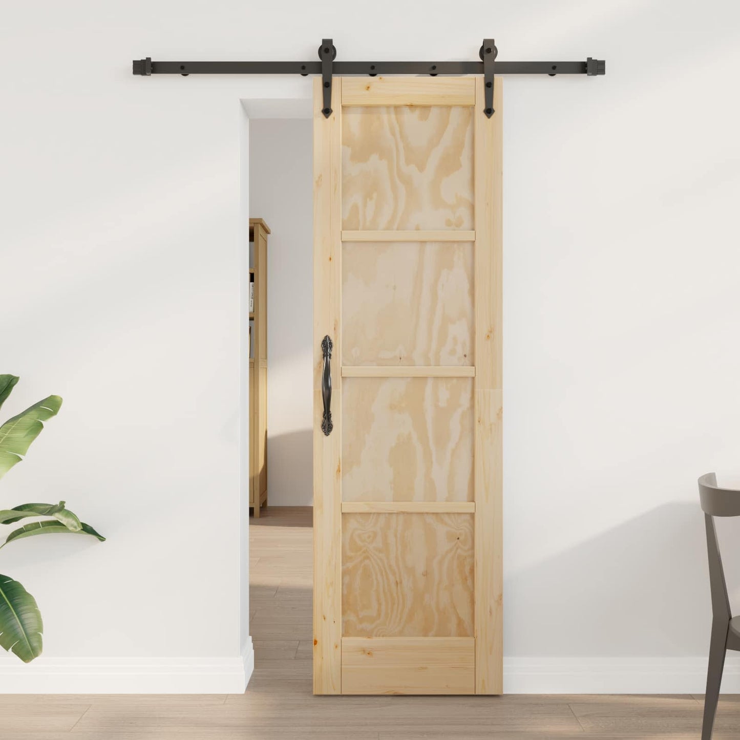 Sliding Door ORKDAL Natural 61 x 198.5 cm Solid Pine Wood